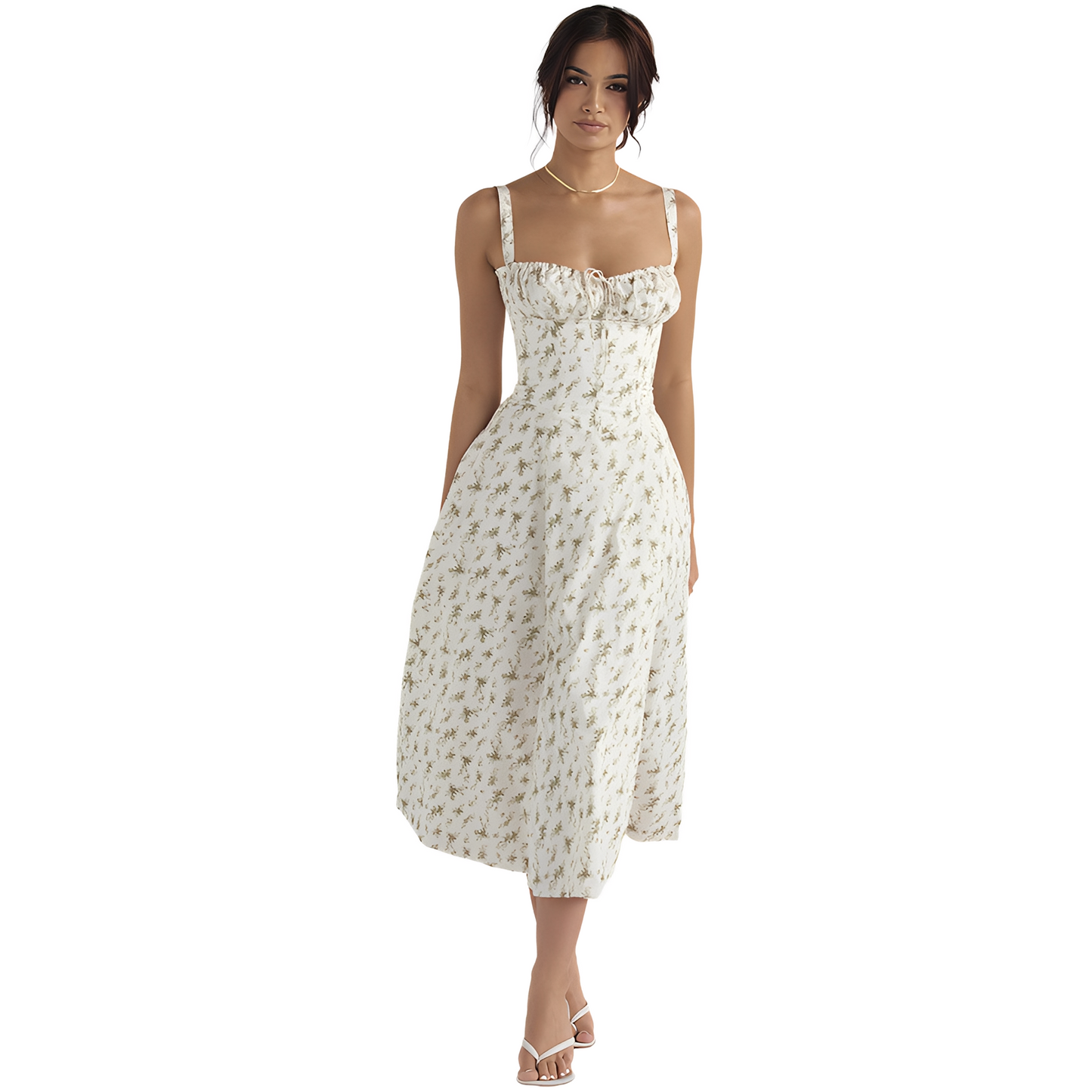 Irene - Stilvolles Damen-Midikleid mit Korsett