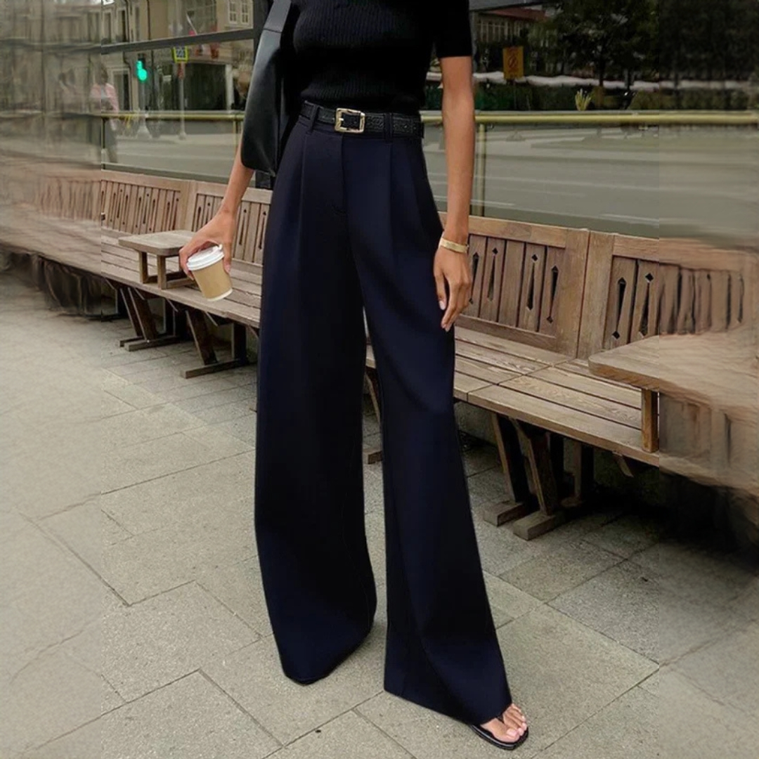 Marlene - Elegante Hose mit weitem Bein