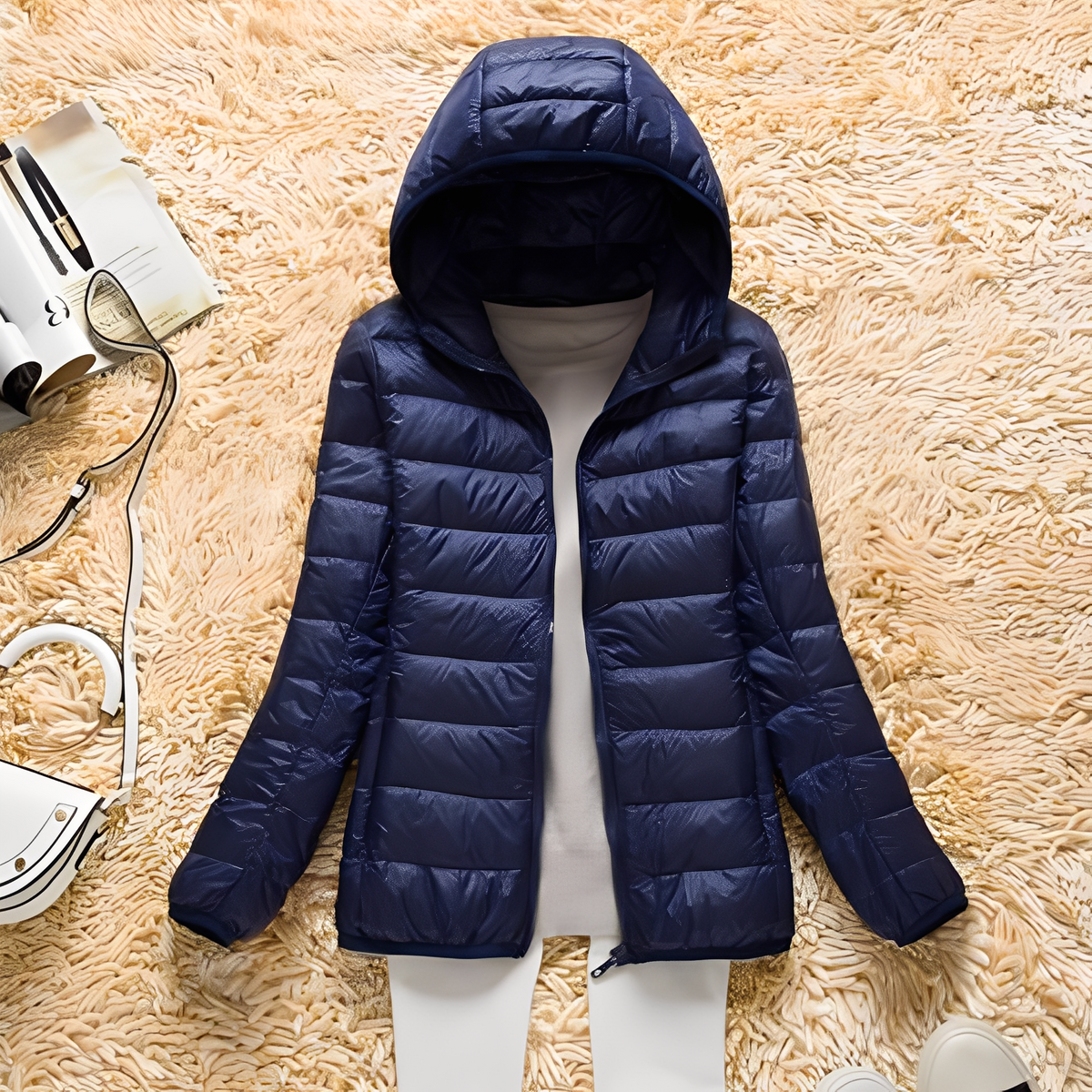 Lyndsay - Gemütliche und elegante Jacke mit Kapuze