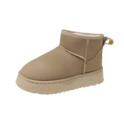 Velma - Einfache Damen-Lederschneestiefel