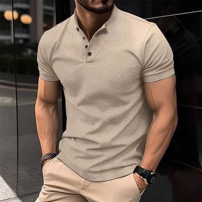 Peter - Legeres Herrenpoloshirt mit Knopf
