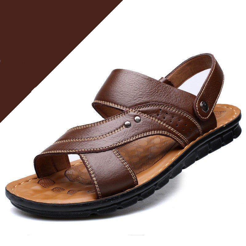 Robbie - Modische Ledersandalen mit Riemen für Herren