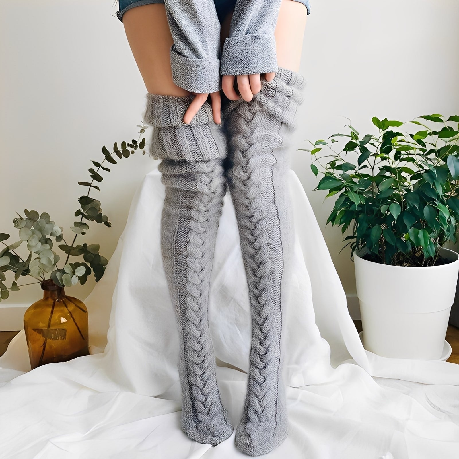 Hailee - Komfortable lange Socken für Damen