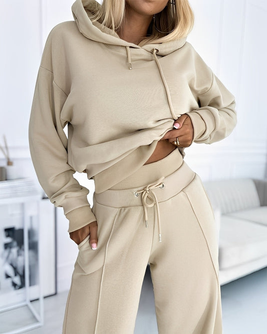 Paulina - Elegantes Damen-Hoodie-Trainingsanzug-Set