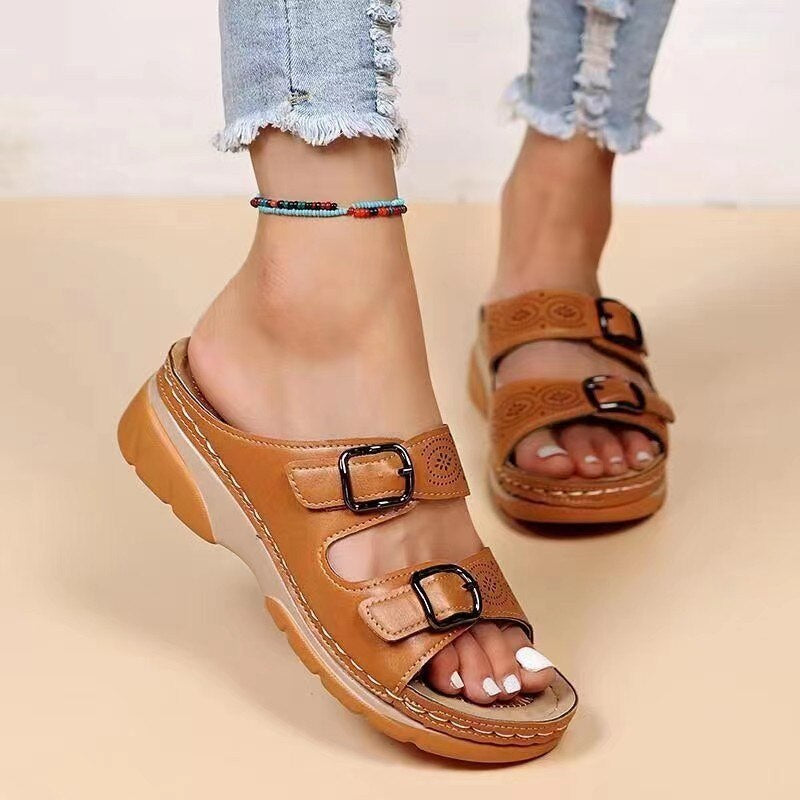 Orthoflex - Orthopädische Sandalen mit zwei Schnallen