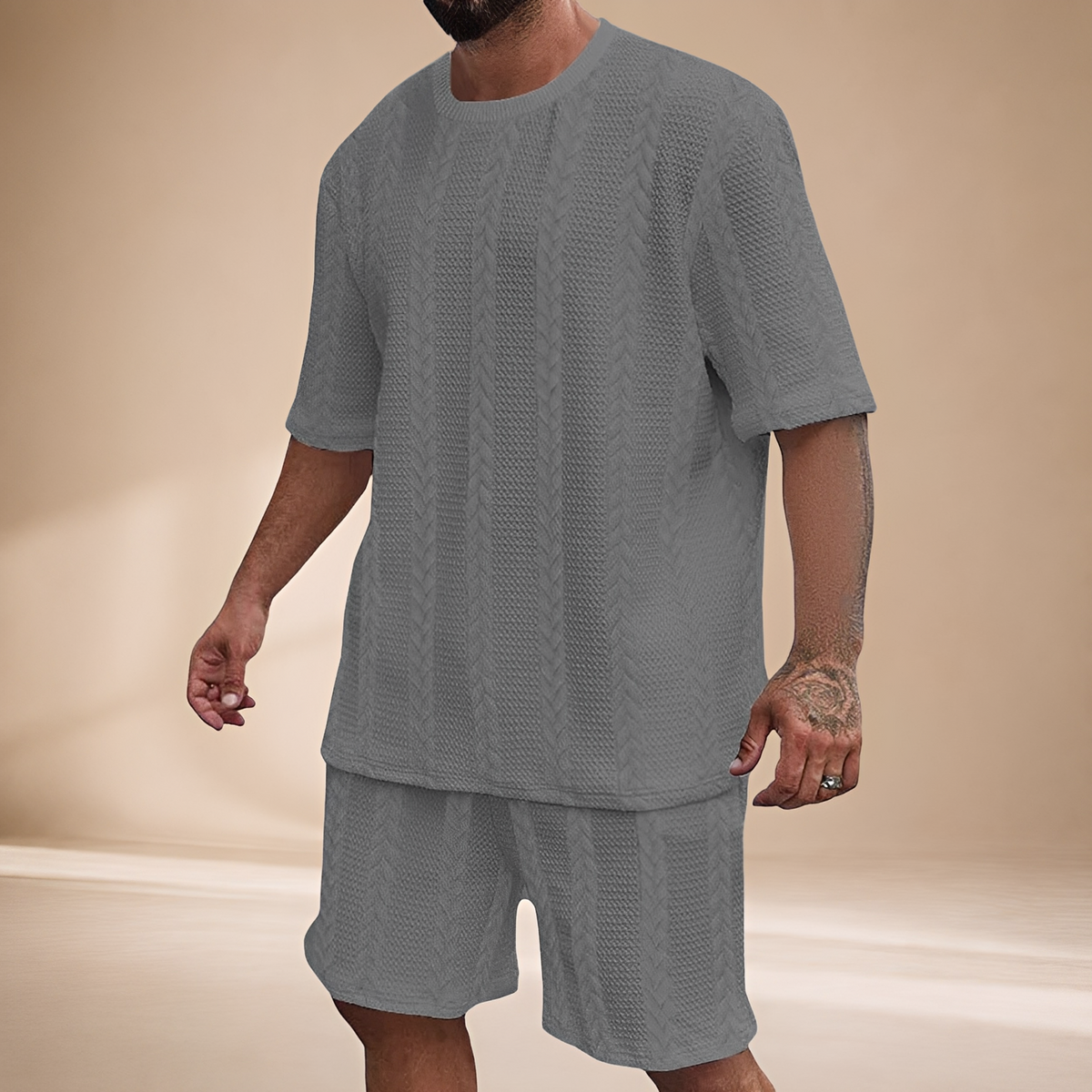 Johnston - Set mit gemütlichem Oberteil und Shorts