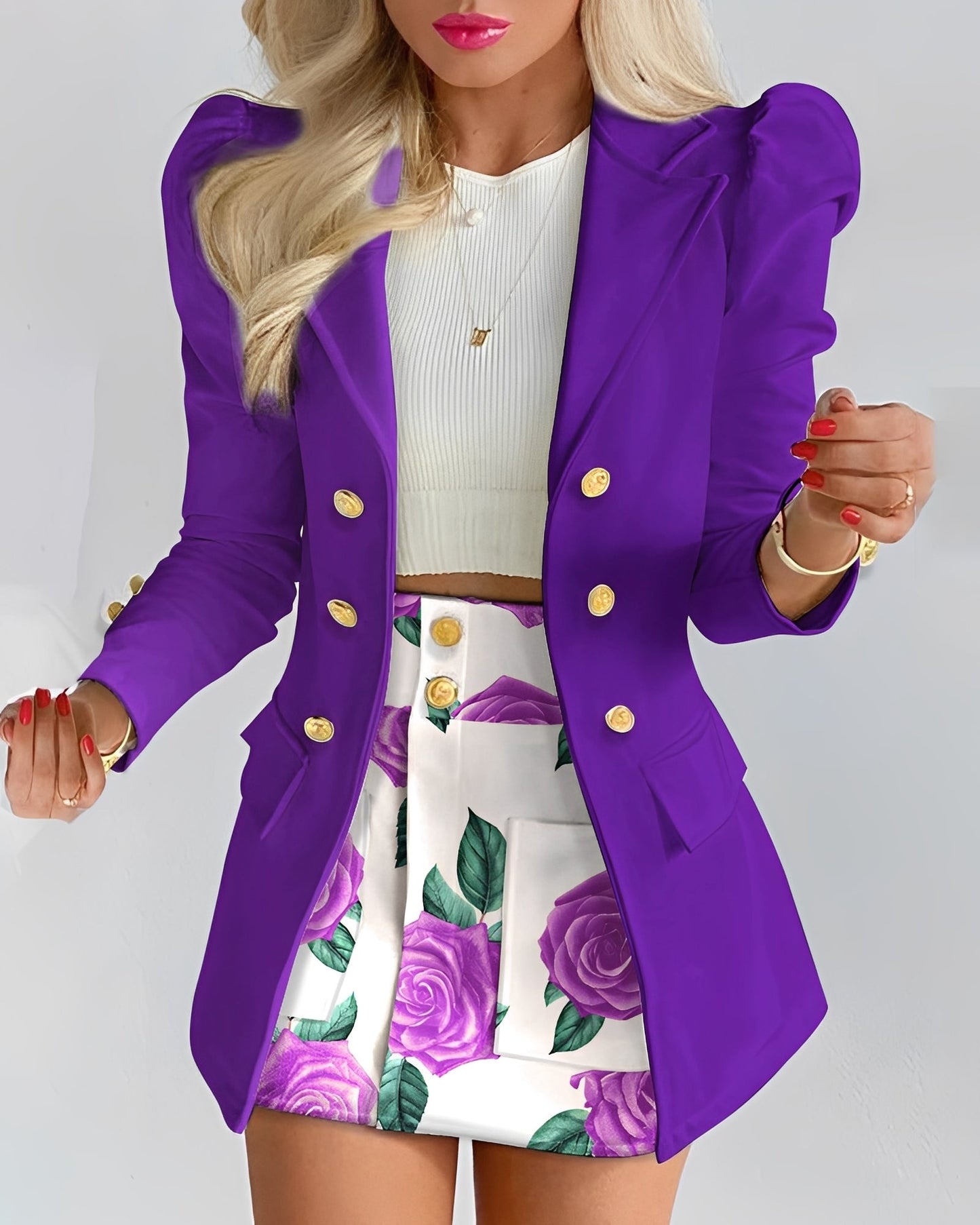 Marie - Elegantes Blazer- und Rock-Set für Damen