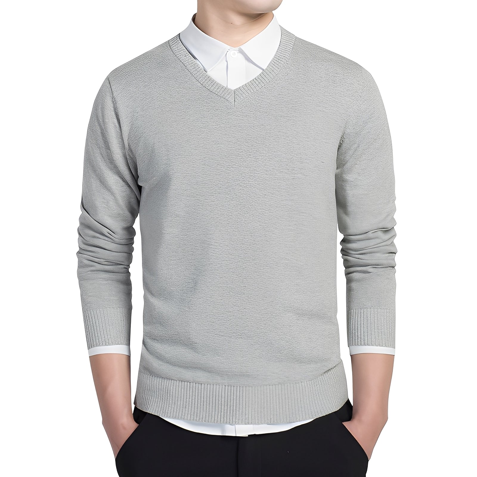 Tom - Kuscheliger Pullover mit V-Ausschnitt