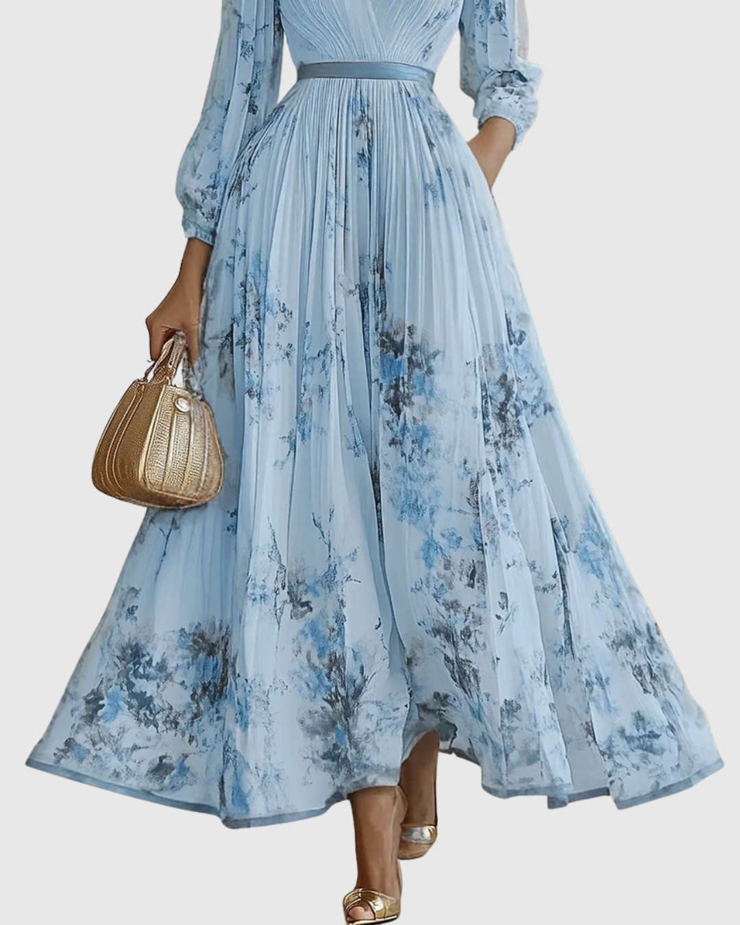 Adeline – Fließendes Maxikleid mit eleganten Falten