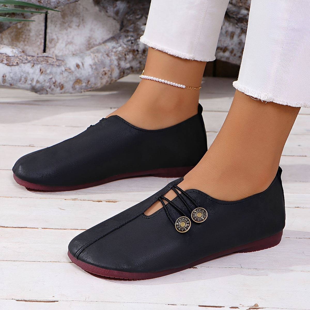 Monica - Elegante, bequeme flache Schuhe für Damen
