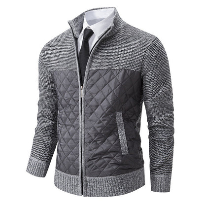Denton - Elegante und warme Herren-Jacke aus Jacquard-Twill