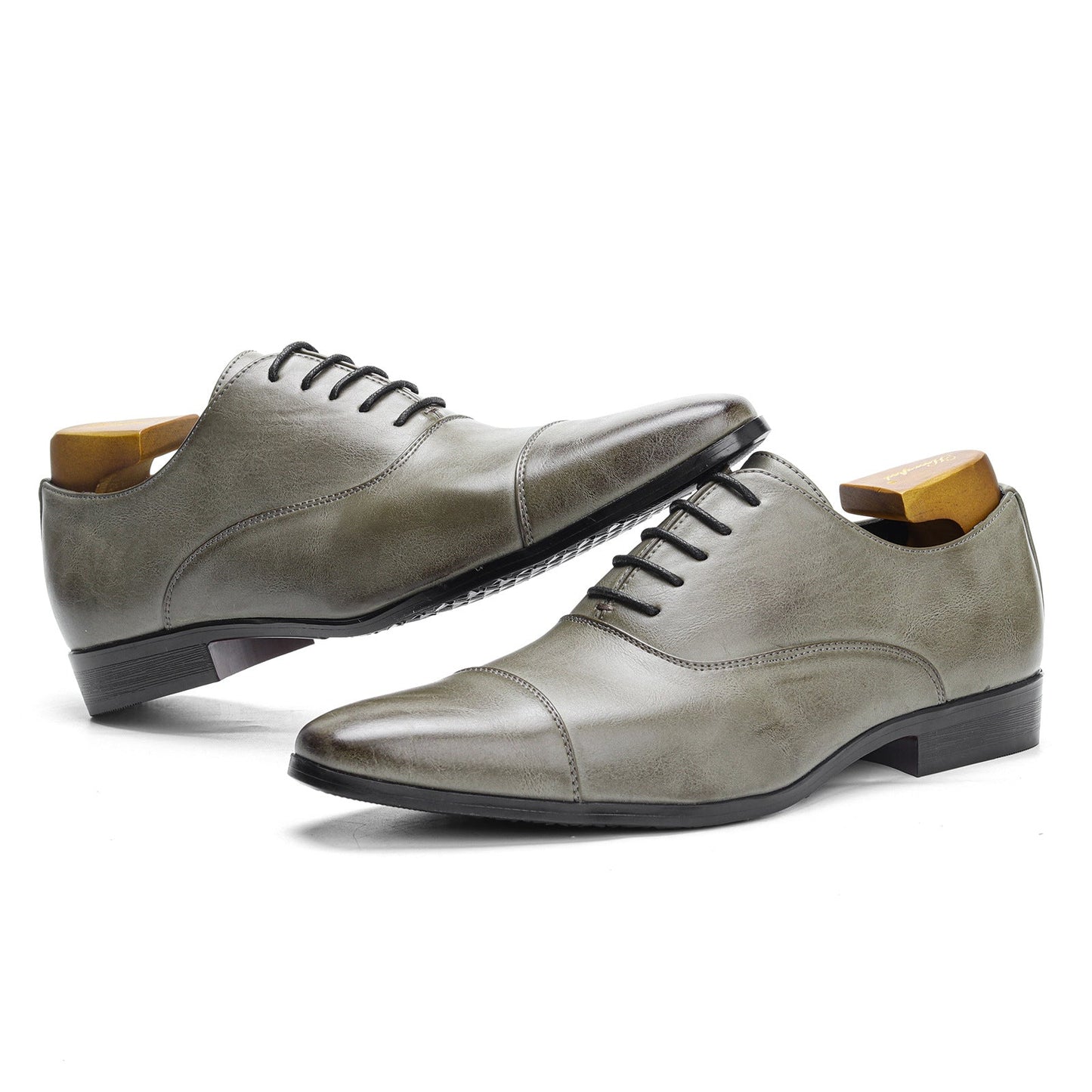 Kieron - Formelle Lederschuhe mit spitzer Form für Herren