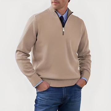 Nolan - Gemütlicher Pullover mit halbem Reißverschluss