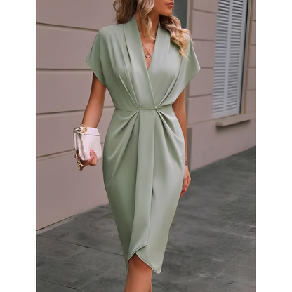 Vera – Stilvolles Midi-Wickelkleid