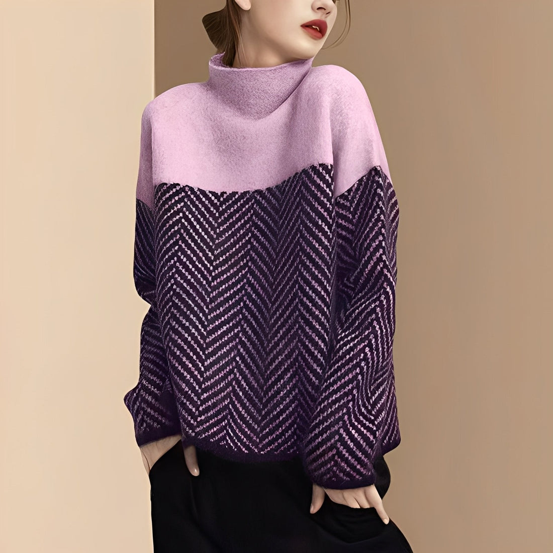 Maryann - Stilvoller und gemütlicher Rollkragenpullover