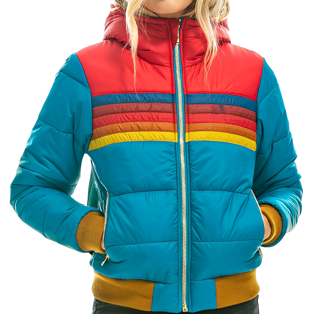 Pauleen - Schicke gesteppte Damenjacke mit Kapuze