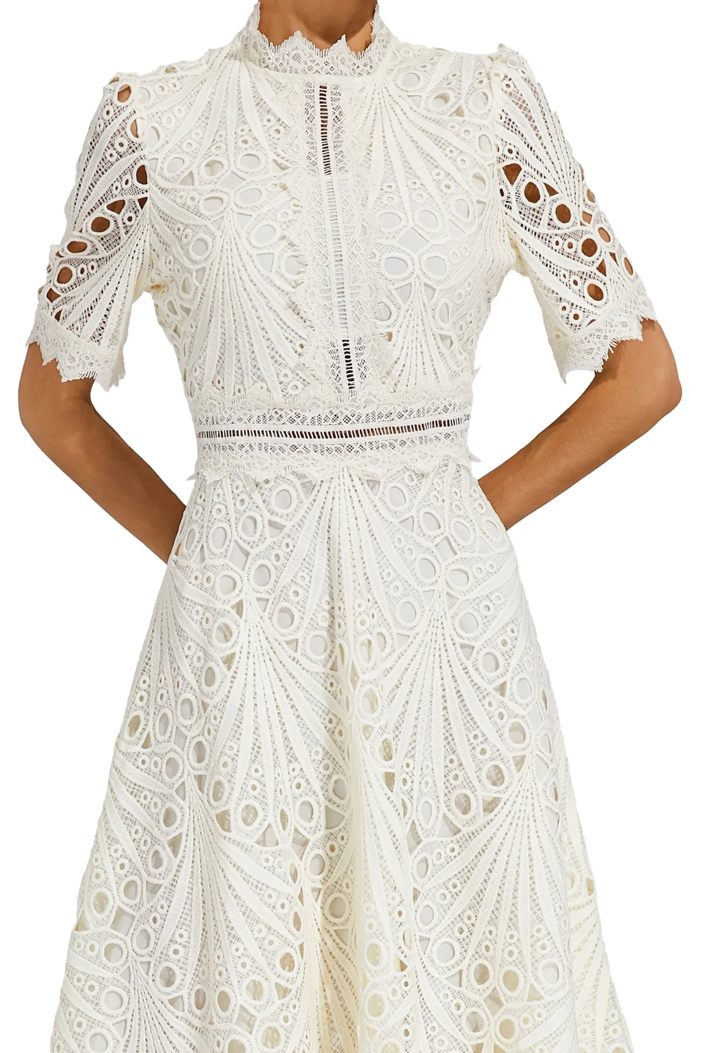 Pierre - Midi-Kleid mit Spitze und Raffinesse