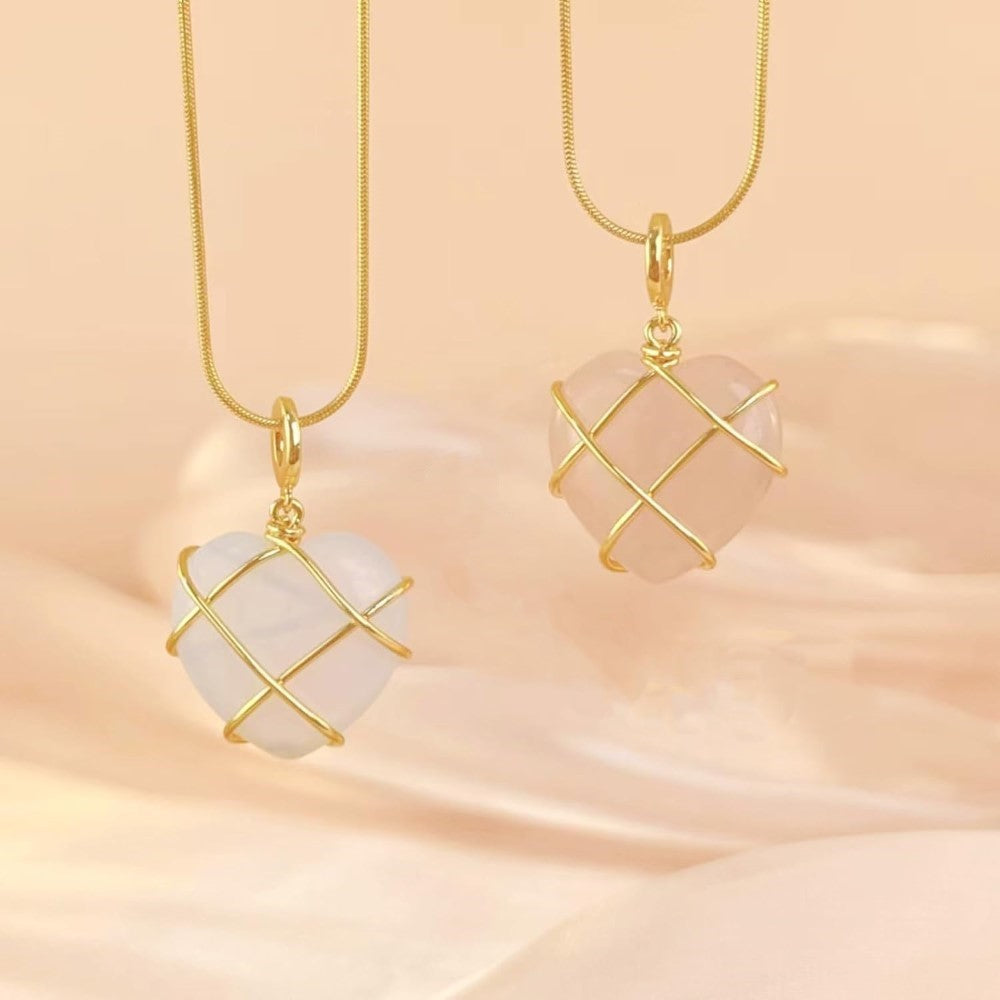 Herzcollier aus Edelstein - Herzcollier von Prinzessin