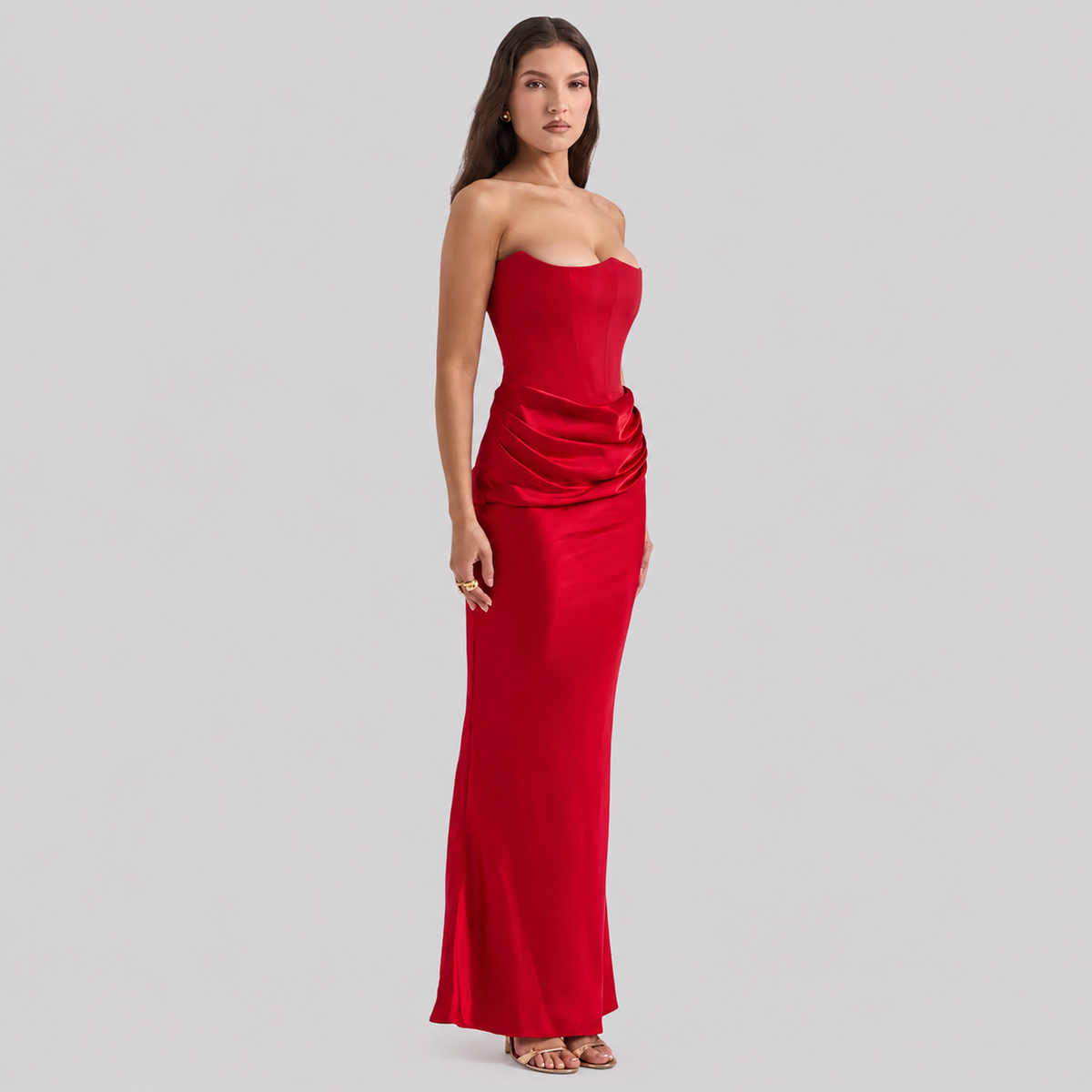 Elisabeth – Schickes Maxikleid mit freiem Schulterbereich für Damen