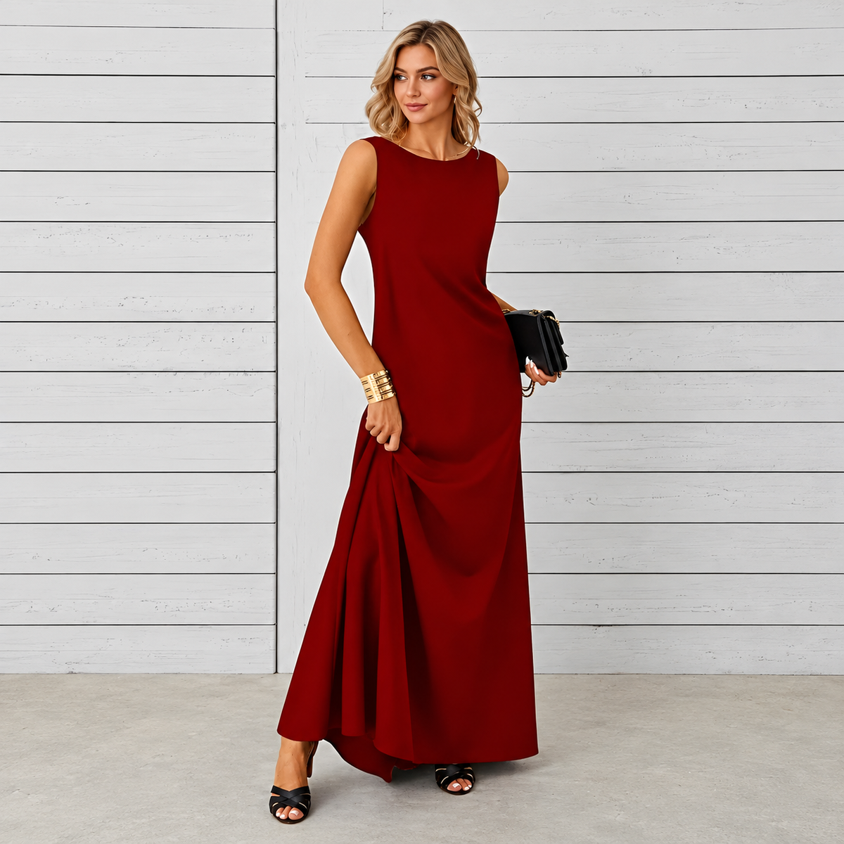 Saranna - Elegantes Langkleid für Damen