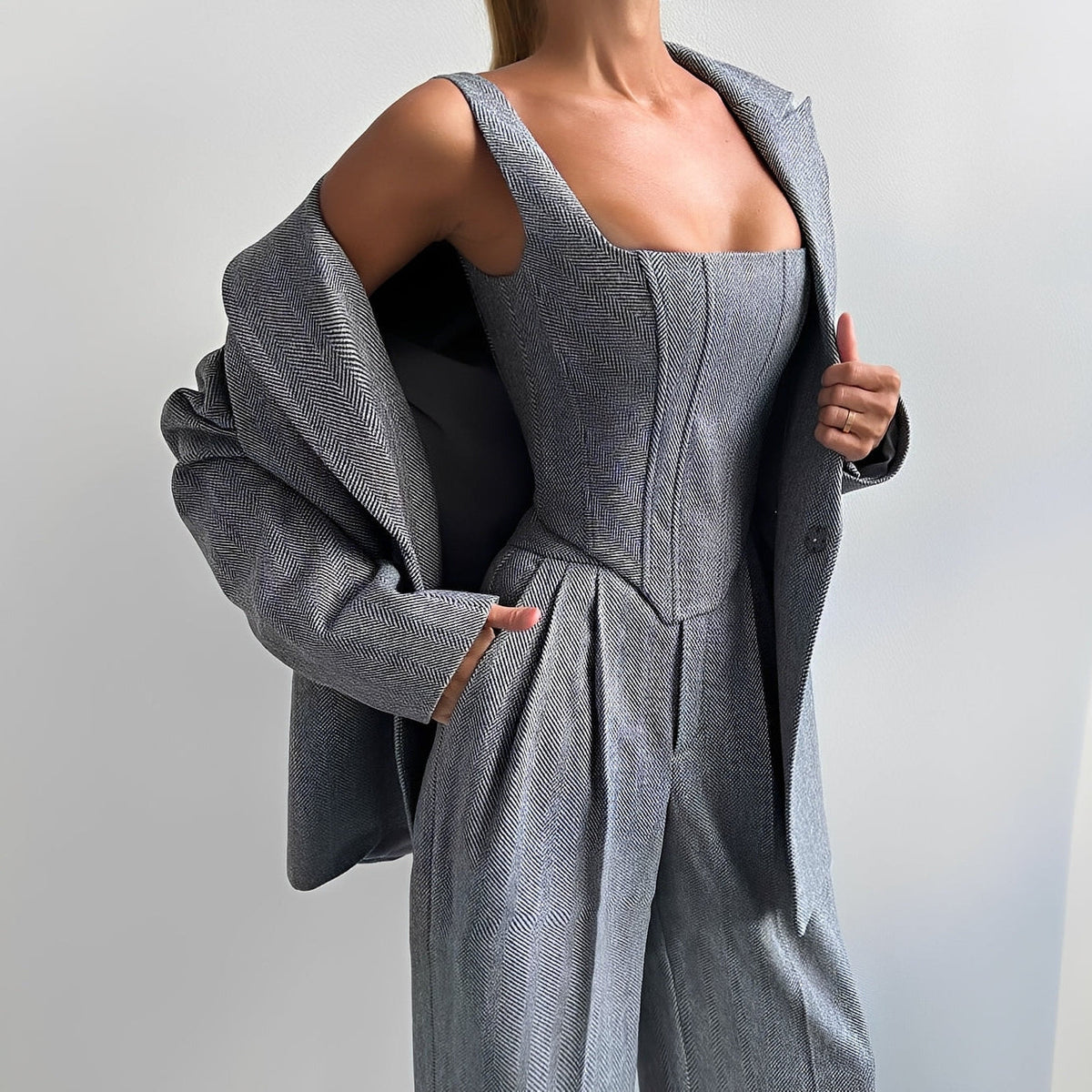 Madeline - Elegantes dreiteiliges Blazer-Set für Frauen