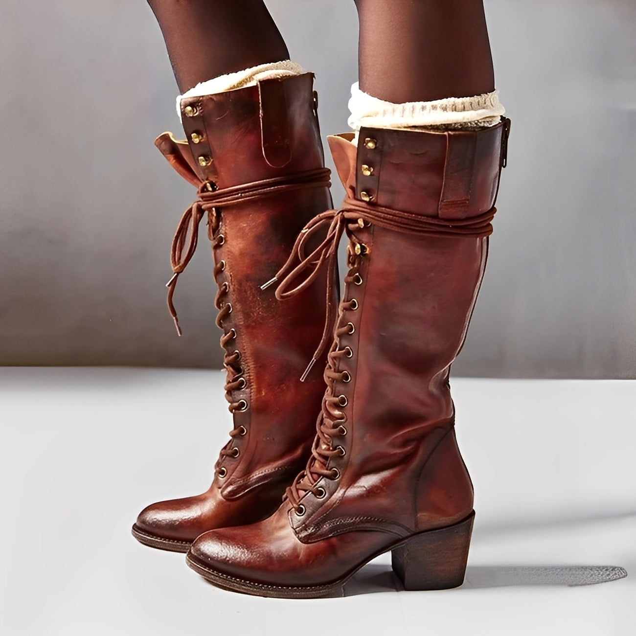 Ludivine - Damen-Stiefeletten mit Blockabsatz