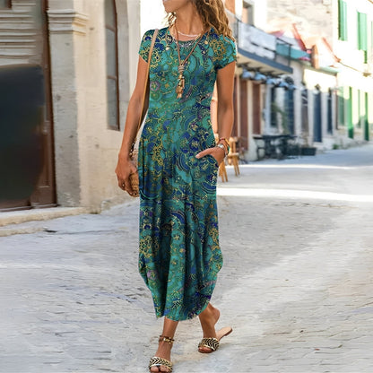 Hollie - Damen Abendkleid mit Blumenmuster