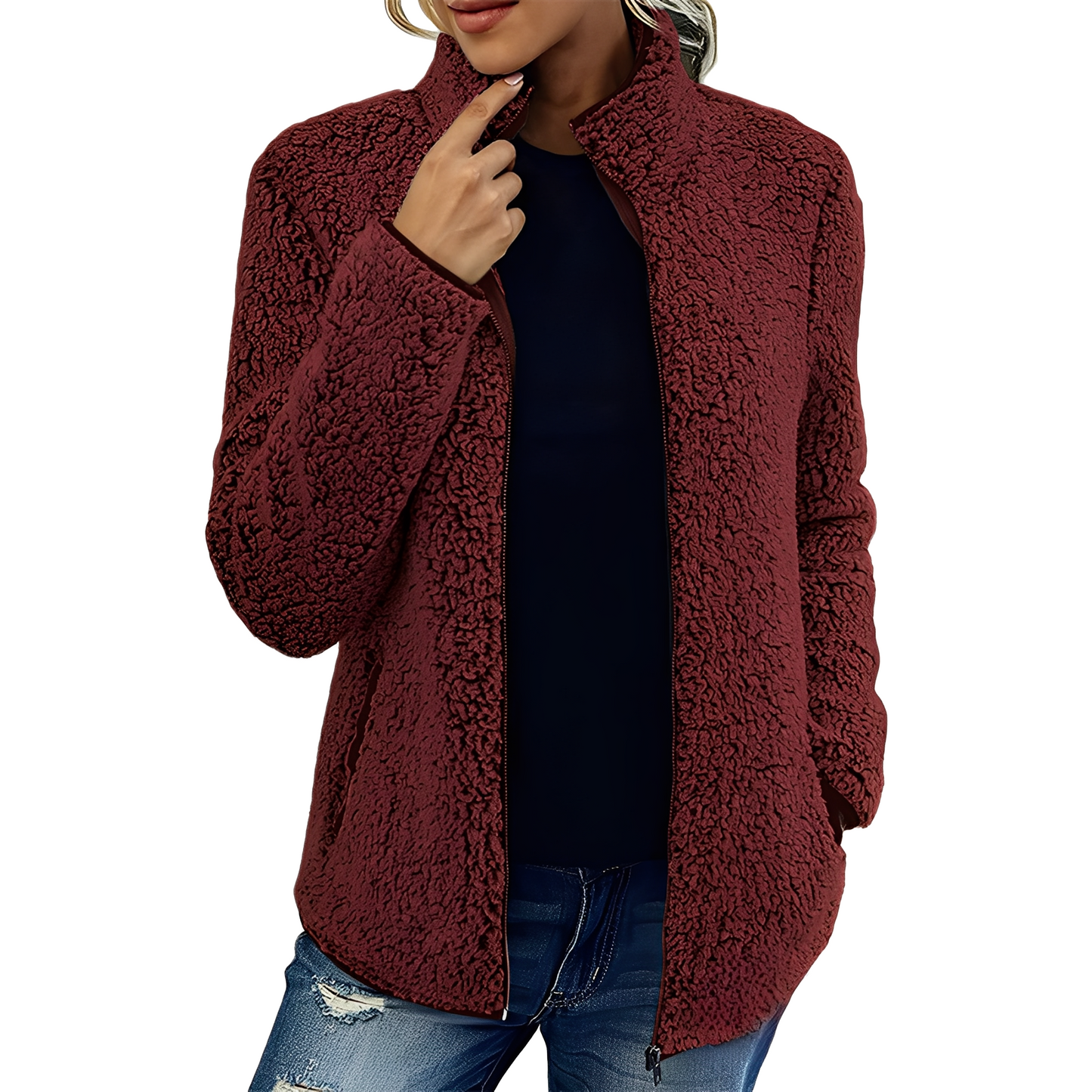 Larissa - Stilvolle und warme Damen-Fleecejacke