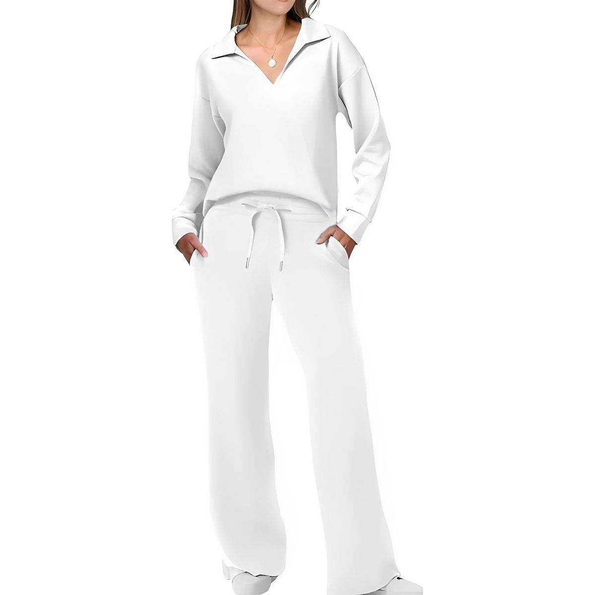 Justina - Bequemes Damen-Set mit Oberteil und Hose