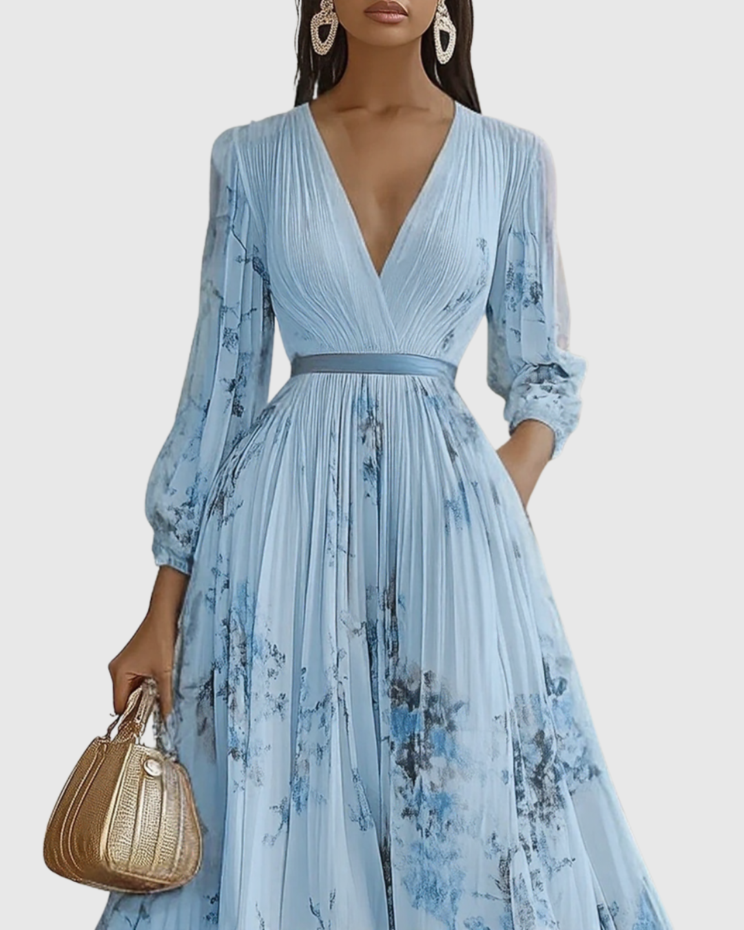 Adeline – Fließendes Maxikleid mit eleganten Falten