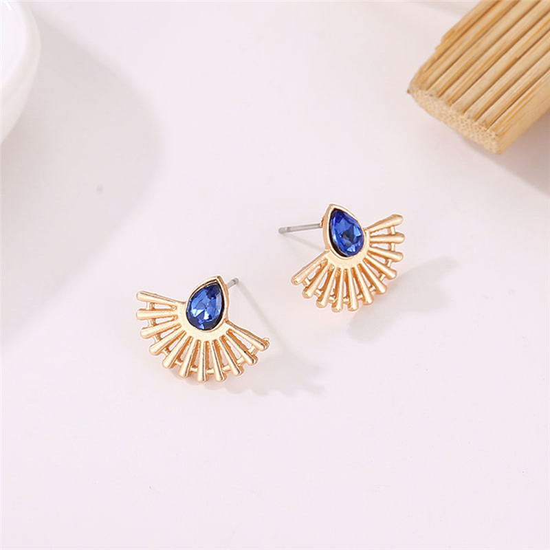 Ohrringe im Art Deco-Fan-Stil - Bohemian-Ohrringe