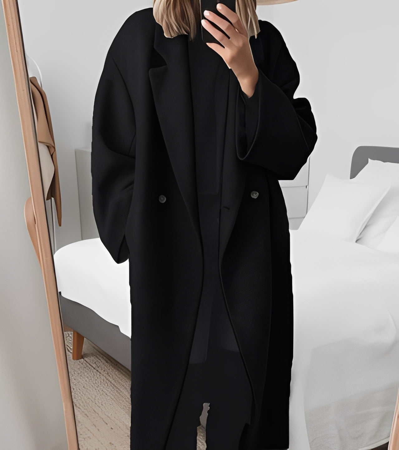 Carolane - Damen Oversize-Wollmantel