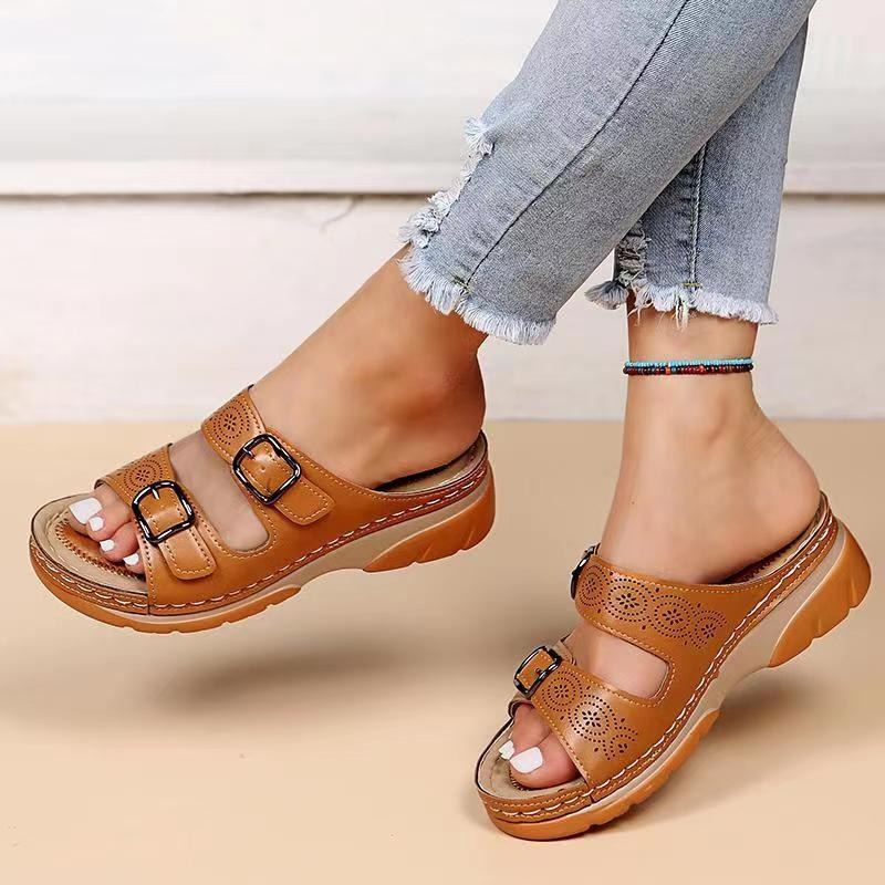 Ariella - Orthopädische Freizeitsandalen mit Keil für Damen