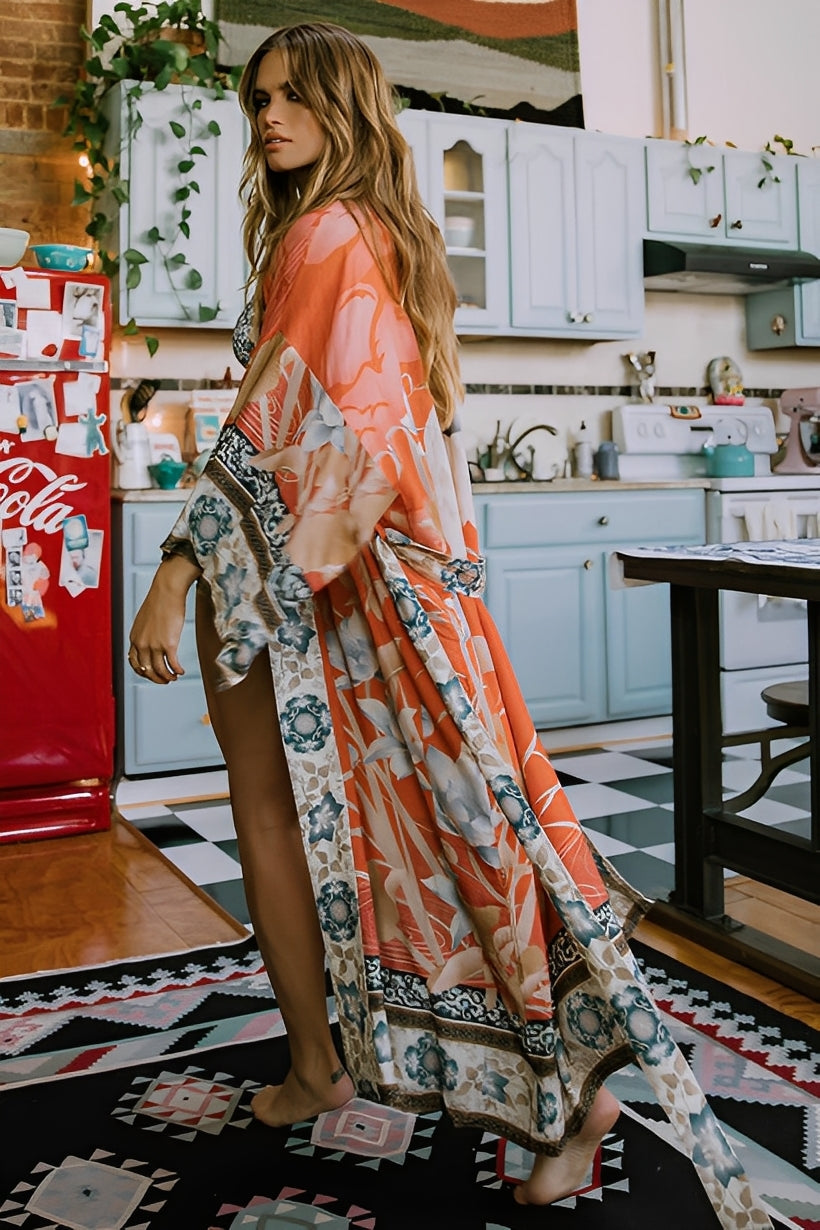 Chantal - Luftiges Damen-Kimono-Kleid