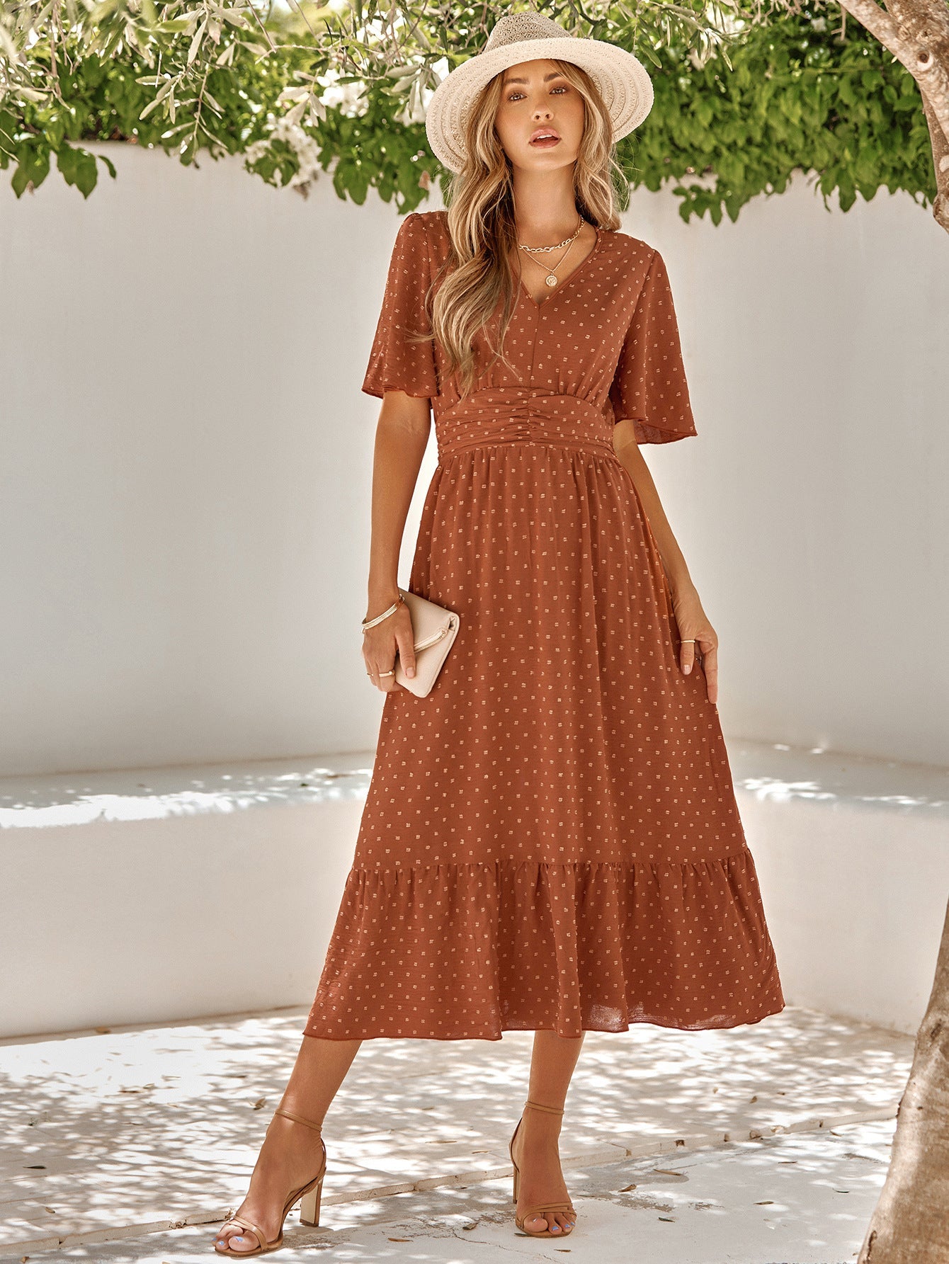 Keira - Damen-Wickelkleid mit Gürtel im schicken Design