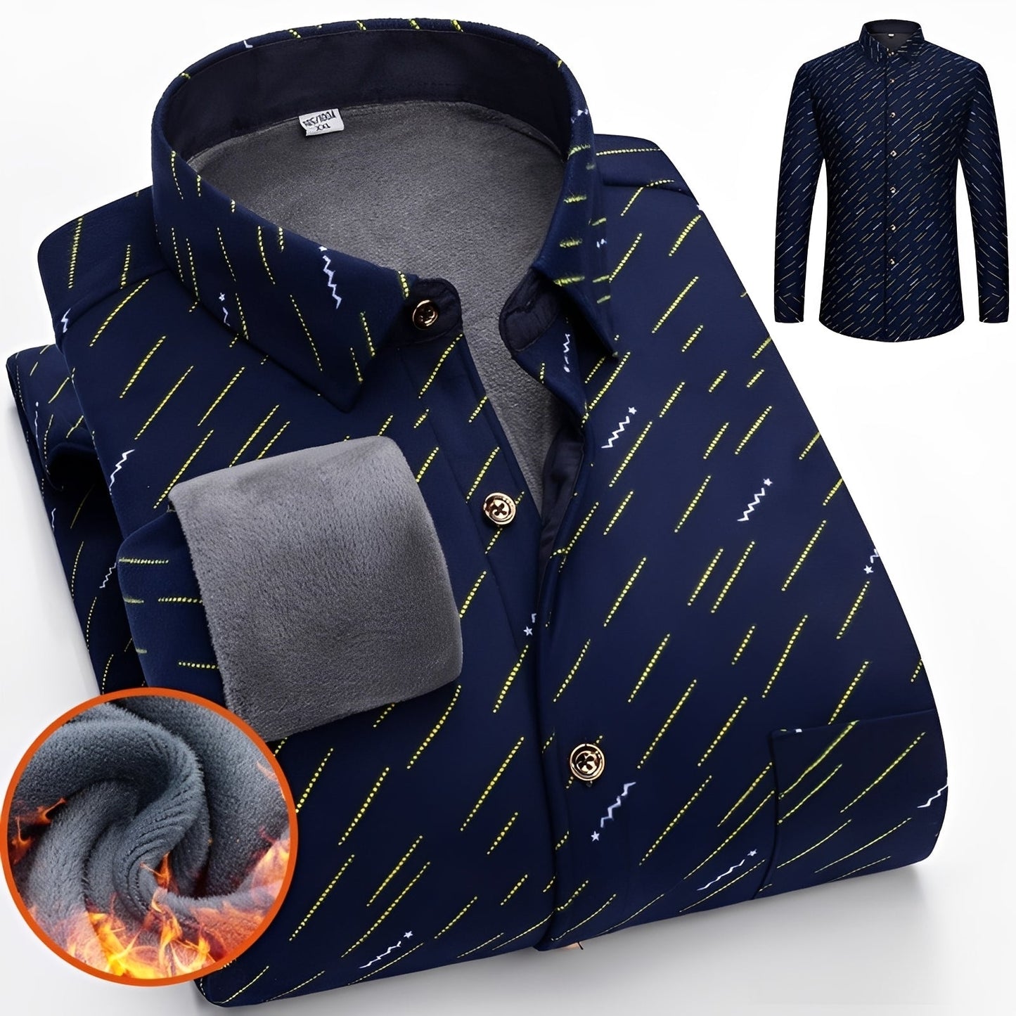 Anton – Elegantes, warmes Karohemd für Herren