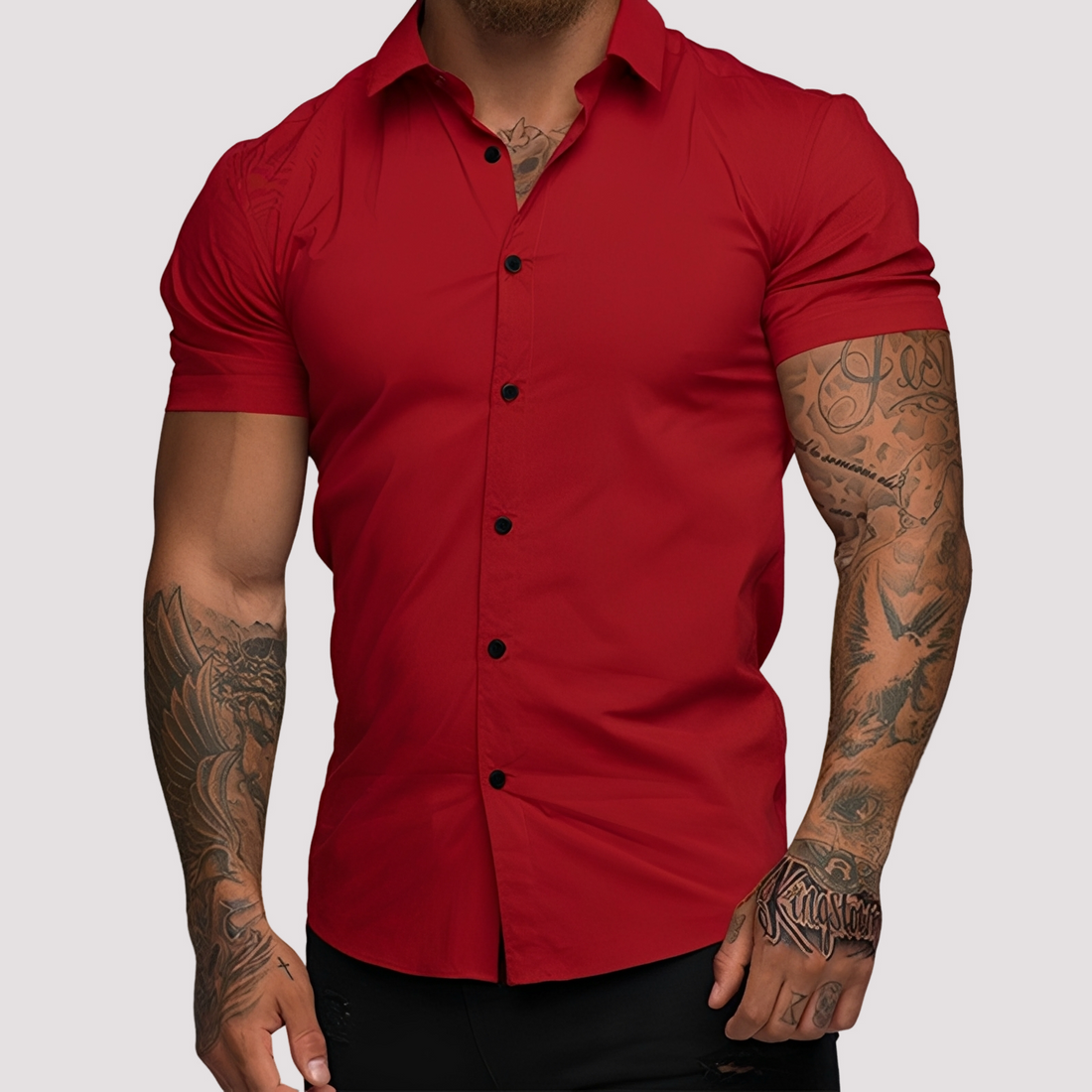 Oscar - Slim-Fit-Kurzarmhemd für Männer