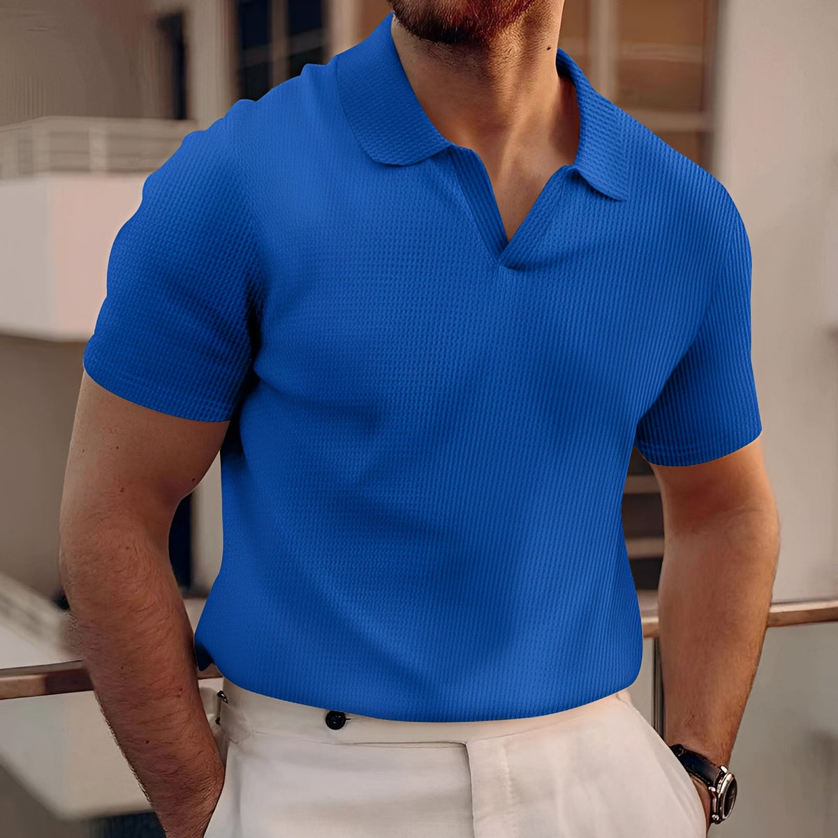Holden - Minimalistisches Kurzarm-Poloshirt