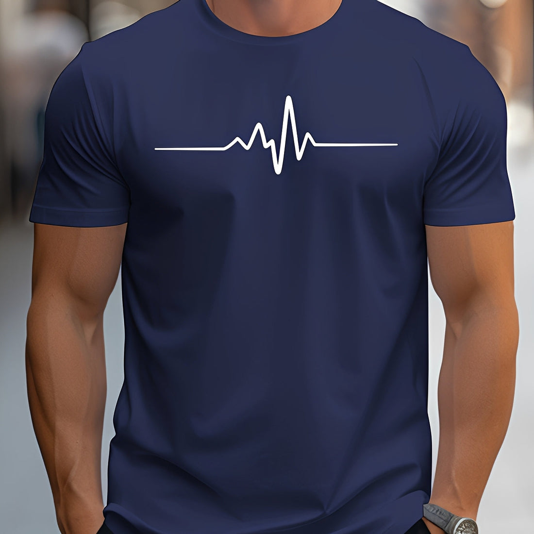 Russell - Enges T-Shirt mit Druck für Männer