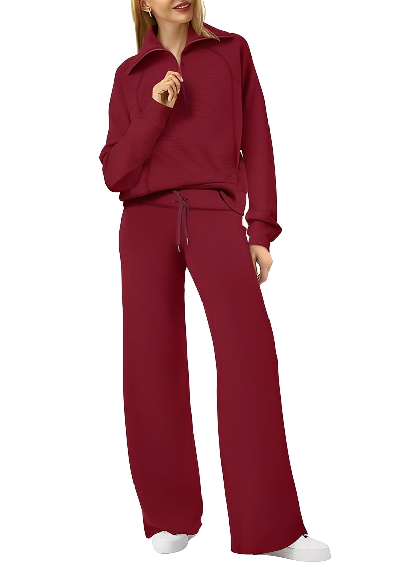 Cécile - Bequemes Damen-Set aus Pullover und Hose