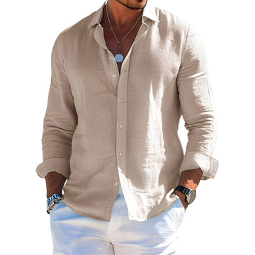 Félicien - Bequemes Langarm-Poloshirt