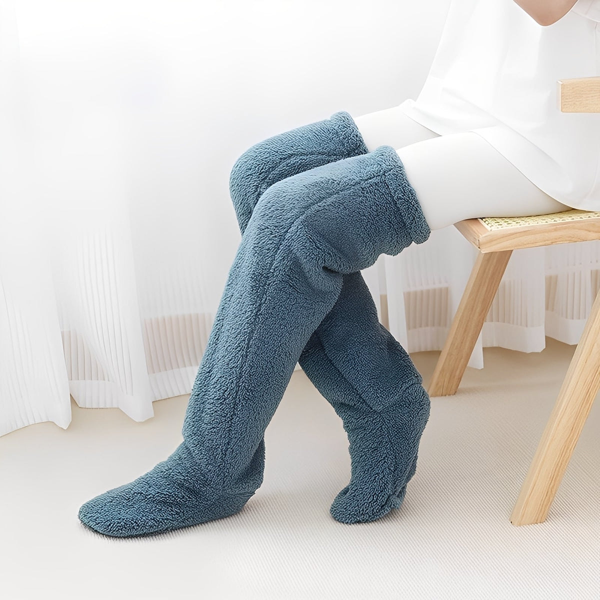 Camellia - Warme Winterkniestrümpfe für Damen