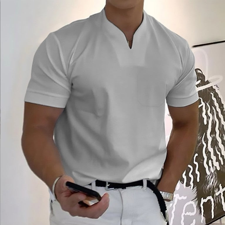 Jason - Kurzärmeliges Business-Fitness-Hemd für Herren