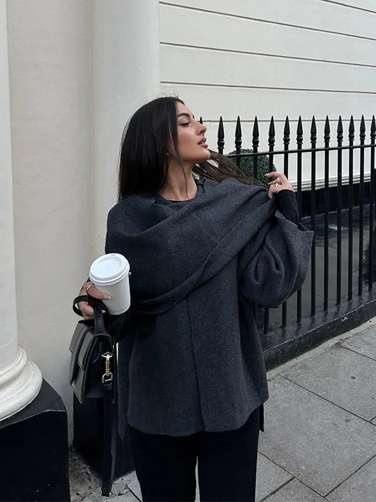 Levke - Damen Viral Cape-Mantel