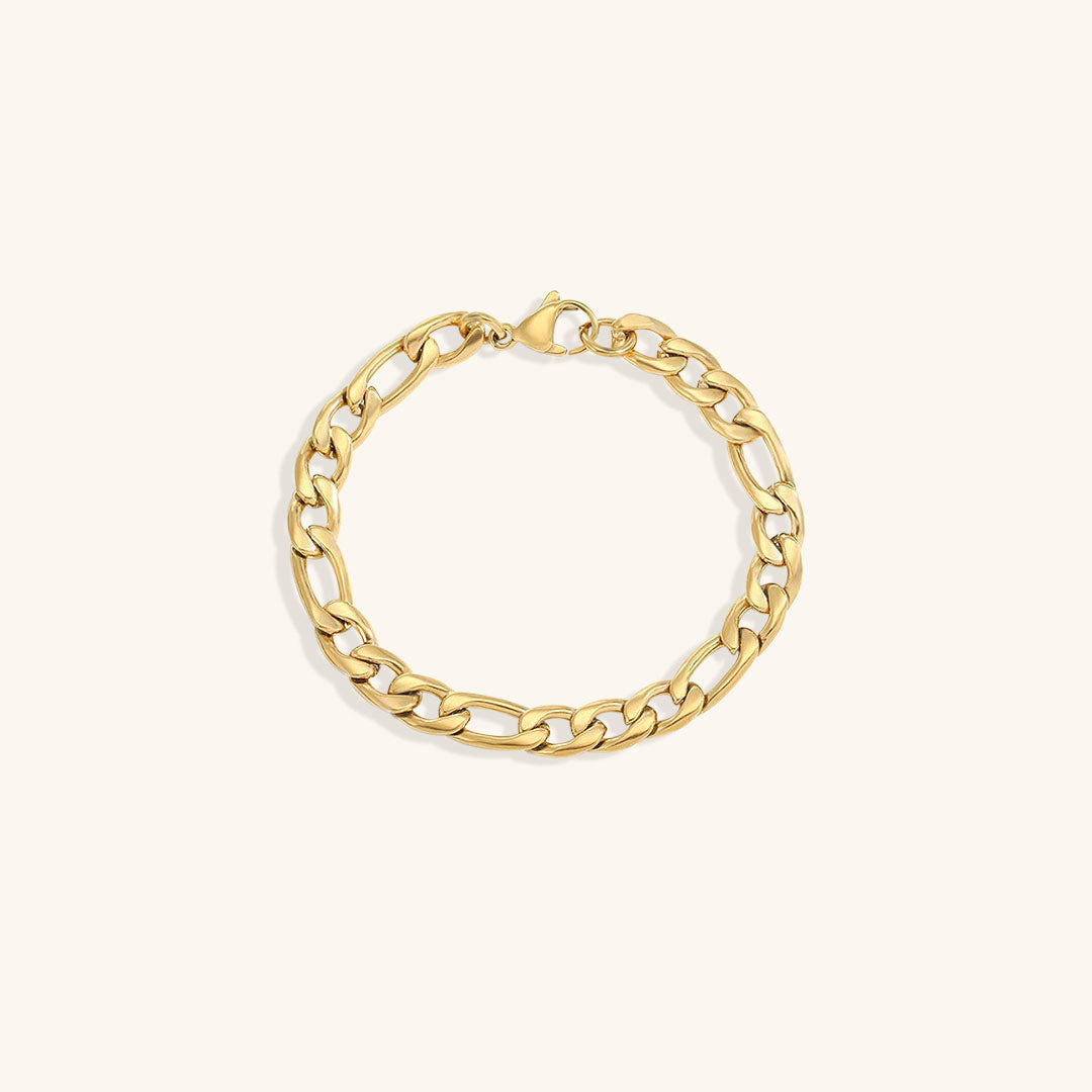 Saturn - Armband aus goldener Kette