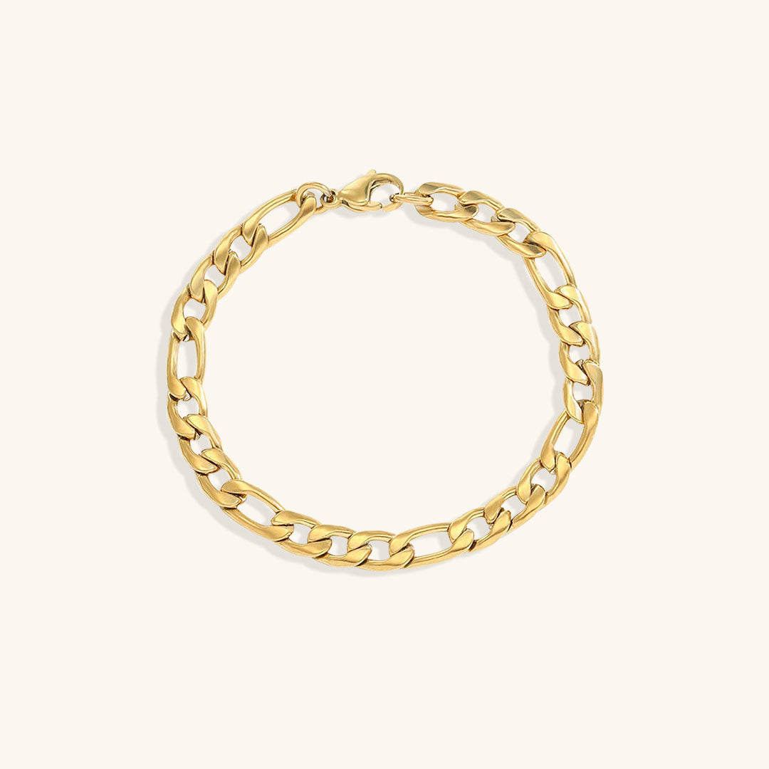 Saturn - Armband aus goldener Kette
