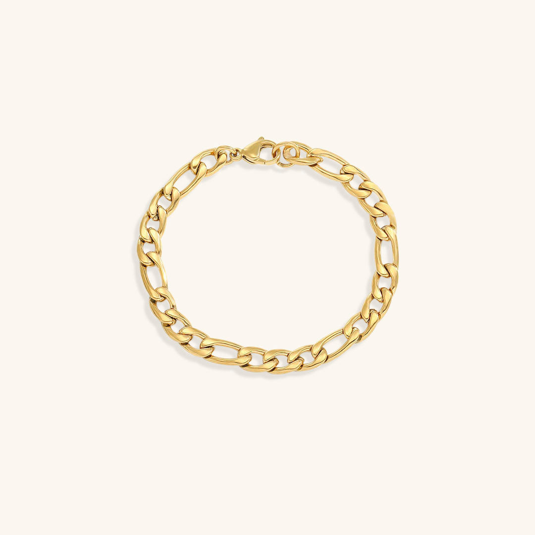 Saturn - Armband aus goldener Kette