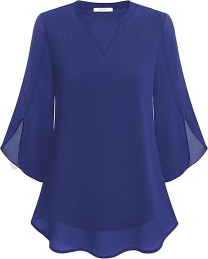 Brianna - Bluse mit offenem Ärmel und modischer Bewegung