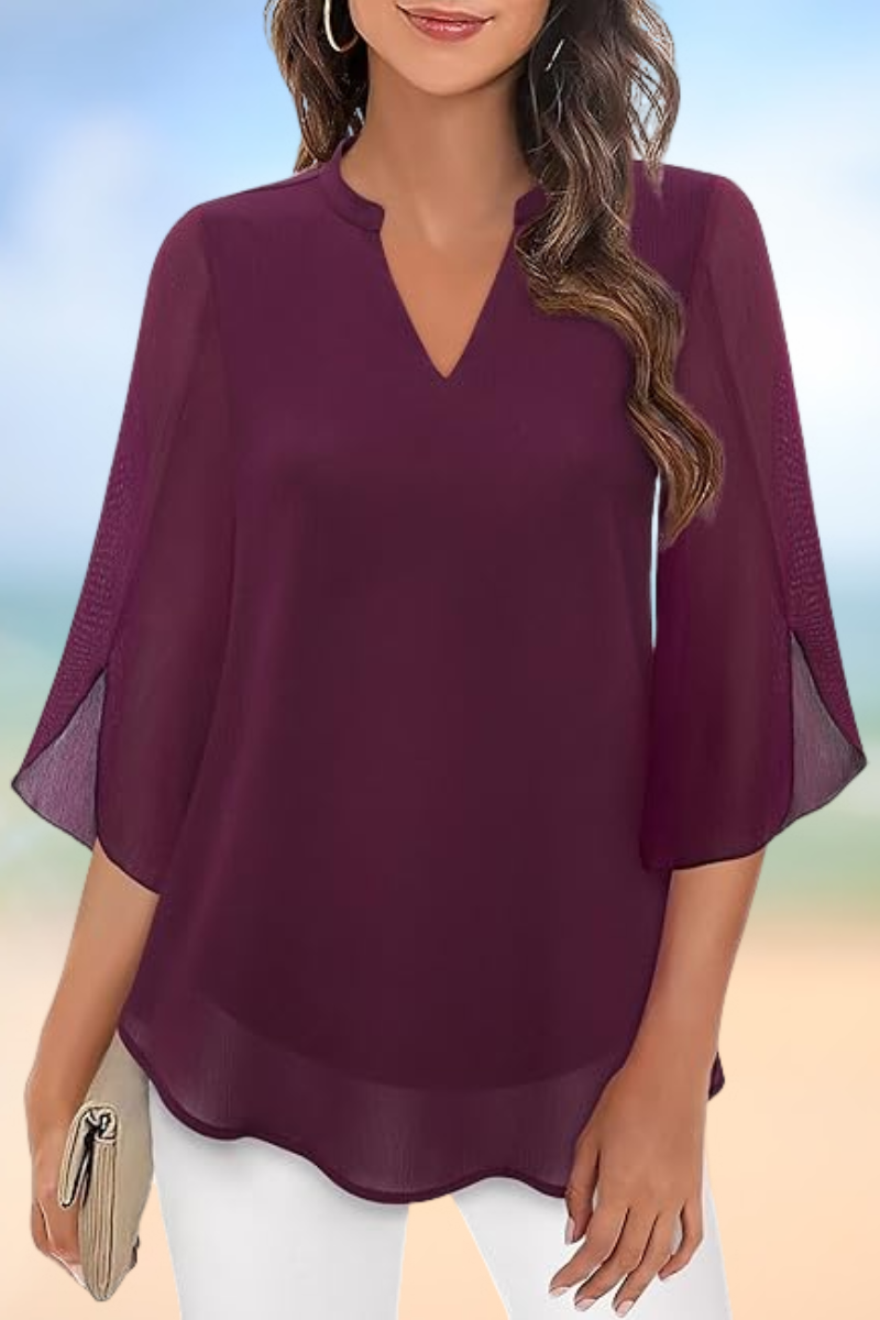 Celeste - Elegante Bluse mit offenen Ärmeln