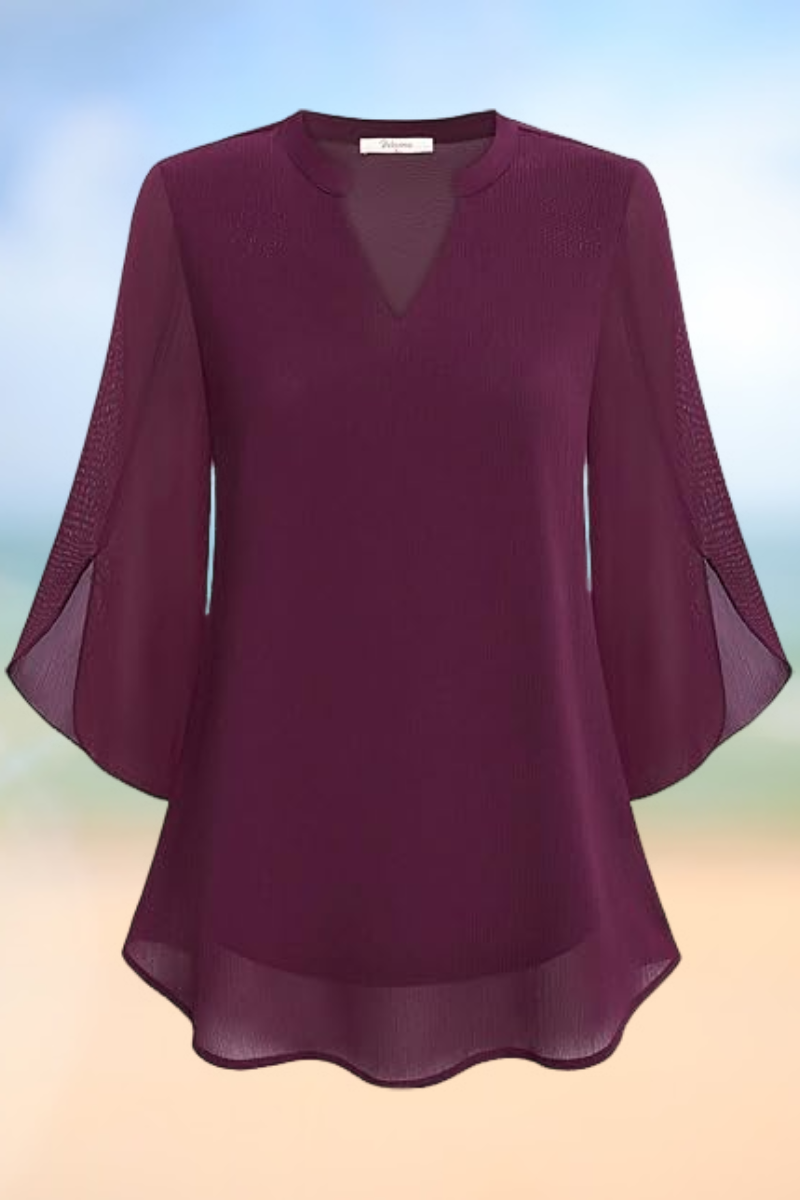 Celeste - Elegante Bluse mit offenen Ärmeln